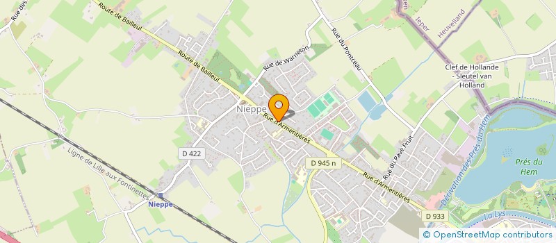 localisation de l'entreprise SCI DU CENTRE  NIEPPE