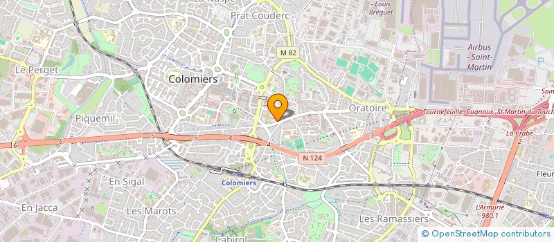 localisation de l'entreprise SCI DU CENTRE à COLOMIERS