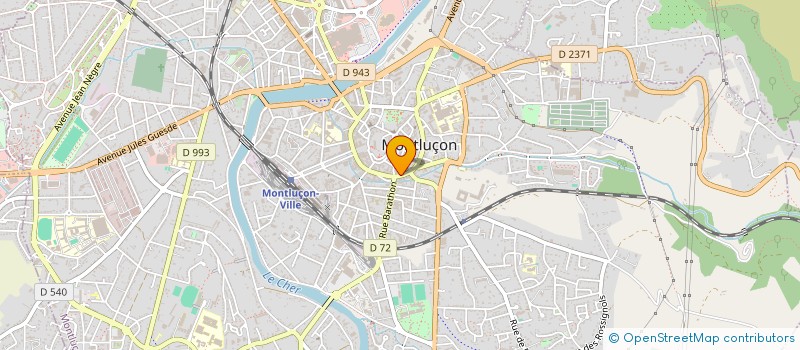 localisation de l'entreprise SCI DU CENTRE à MONTLUCON