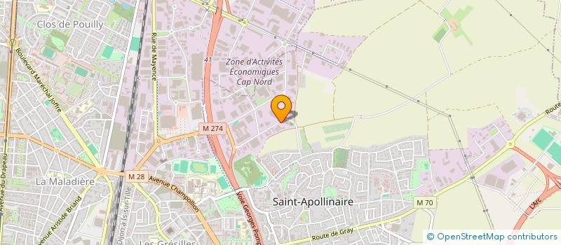 localisation de l'entreprise SCI DU CENTRE  SAINT-APOLLINAIRE