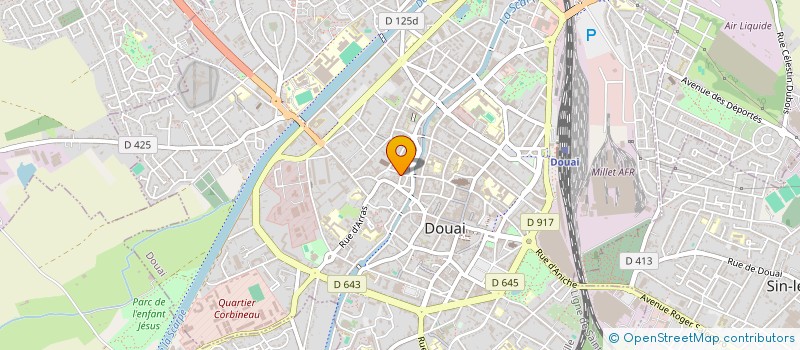 localisation de l'entreprise SCI DU CENTRE à DOUAI