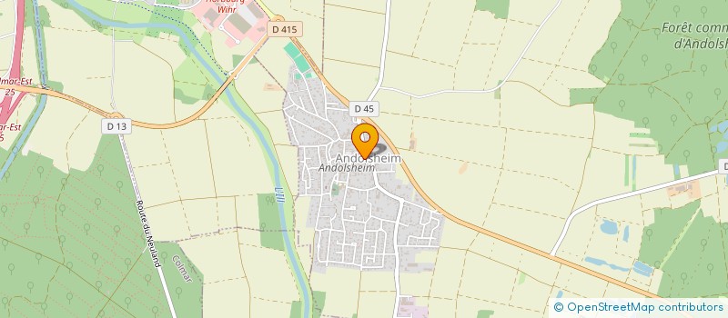 localisation de l'entreprise SCI DU CENTRE  ANDOLSHEIM