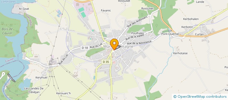 localisation de l'entreprise SCI DU CENTRE  GUERLEDAN