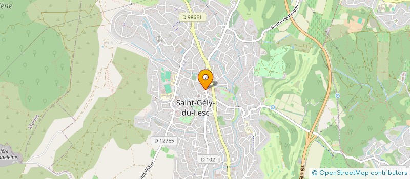 localisation de l'entreprise SCI DU CENTRE  SAINT-GELY-DU-FESC