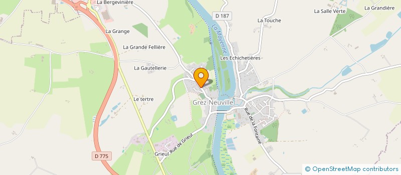 localisation de l'entreprise SCI DU CENTRE  ERDRE-EN-ANJOU