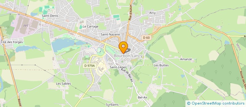 localisation de l'entreprise SCI DU CENTRE à BOURBON-LANCY