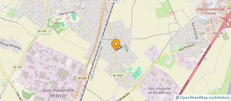 localisation de l'entreprise SCI DU CENTRE  TEMPLEMARS