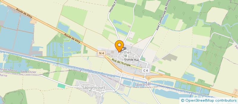 localisation de l'entreprise SCI DU CENTRE à PERTHES