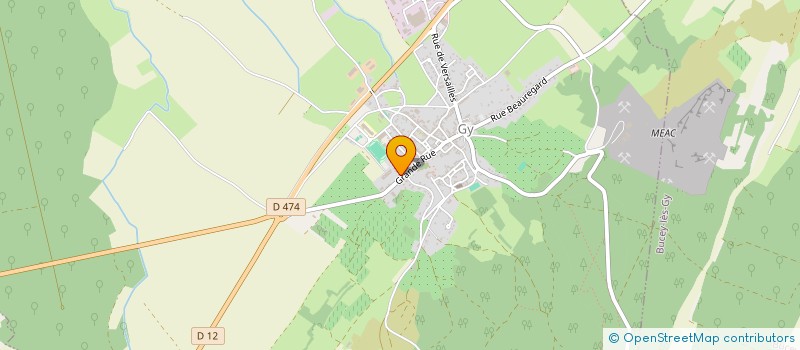 localisation de l'entreprise SCI DU CENTRE  GY