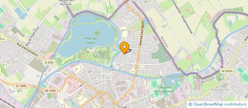 localisation de l'entreprise SCI DU CENTRE  ARMENTIERES