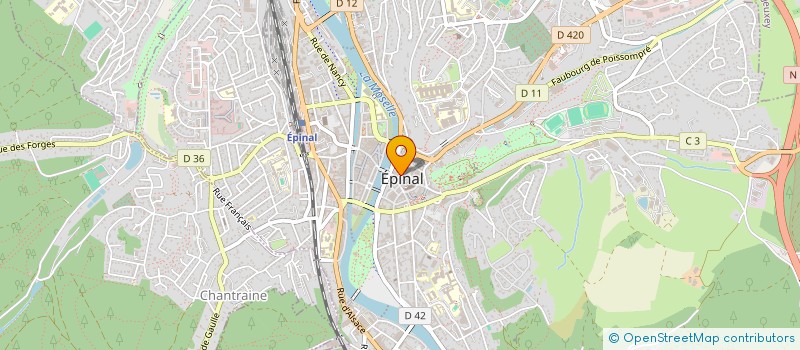localisation de l'entreprise SCI DU CENTRE à EPINAL
