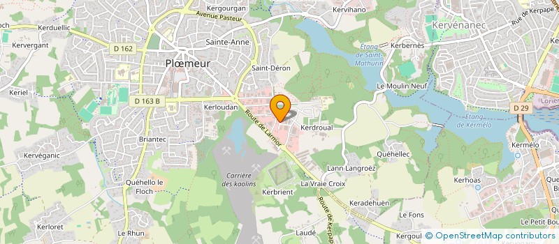 localisation de l'entreprise SCI DU CENTRE  PLOEMEUR