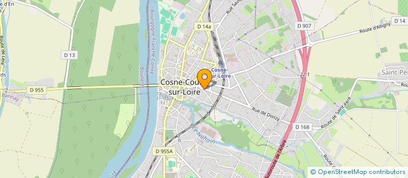 localisation de l'entreprise SCI DU CENTRE à COSNE-COURS-SUR-LOIRE