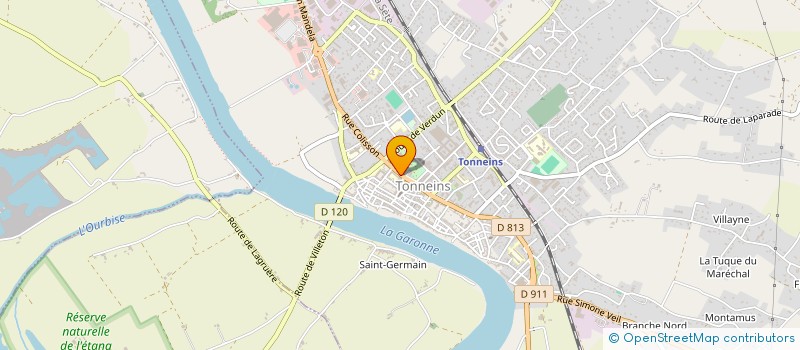 localisation de l'entreprise SCI DU CENTRE  TONNEINS