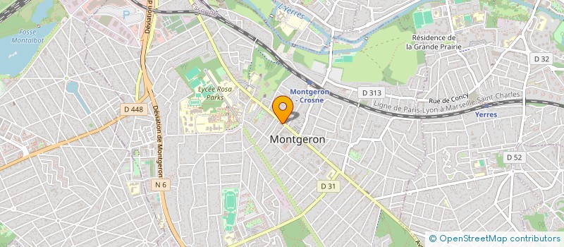 localisation de l'entreprise SCI DU CENTRE à MONTGERON