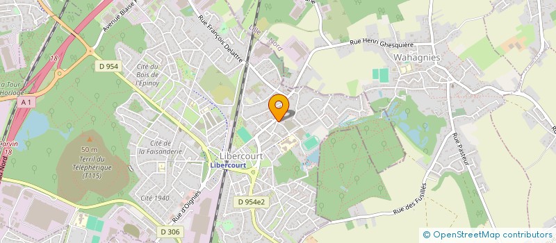 localisation de l'entreprise SCI DU CENTRE  LIBERCOURT