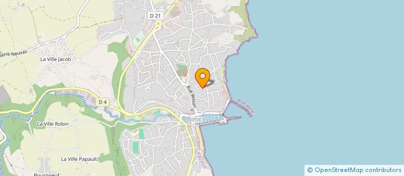 localisation de l'entreprise SCI DU CENTRE  BINIC-ETABLES-SUR-MER