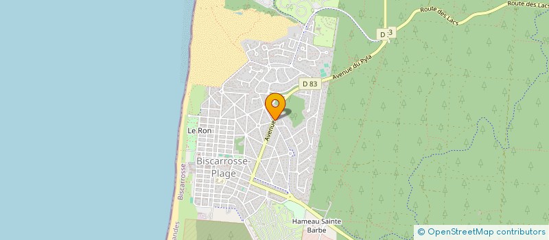 localisation de l'entreprise SCI DU CENTRE  BISCARROSSE