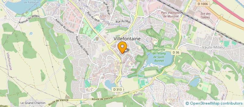 localisation de l'entreprise SCI DU CENTRE  VILLEFONTAINE