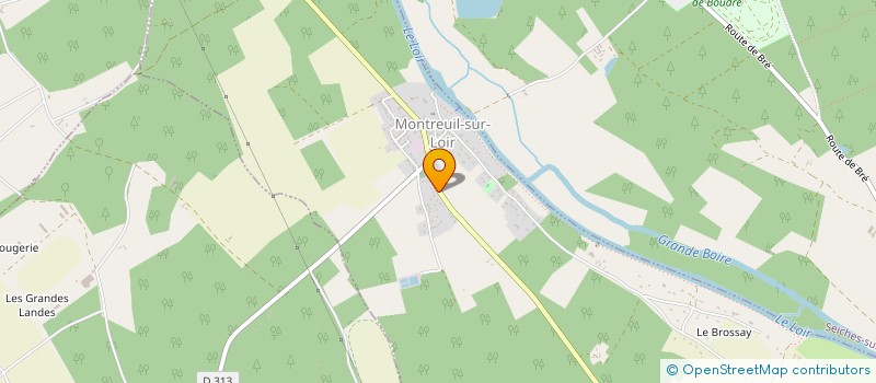 localisation de l'entreprise SCI DU CENTRE  MONTREUIL-SUR-LOIR