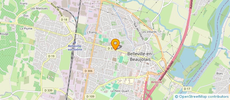 localisation de l'entreprise SCI DU CENTRE  BELLEVILLE-EN-BEAUJOLAIS