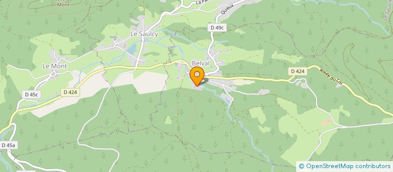 localisation de l'entreprise SCI DU CENTRE  BELVAL