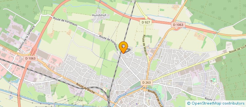 localisation de l'entreprise SCI DU CENTRE  HAGUENAU