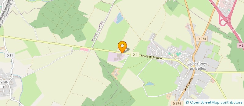 localisation de l'entreprise SCI DU CENTRE 54170  COLOMBEY-LES-BELLES