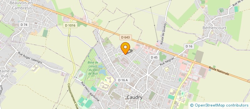 localisation de l'entreprise SCI DU CENTRE  CAUDRY