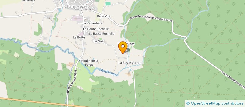 localisation de l'entreprise SCI DU CENTRE à CHAMPSECRET