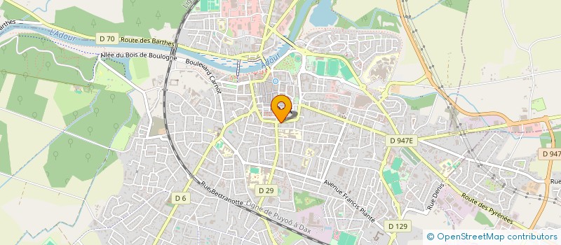 localisation de l'entreprise SCI DU CENTRE  DAX