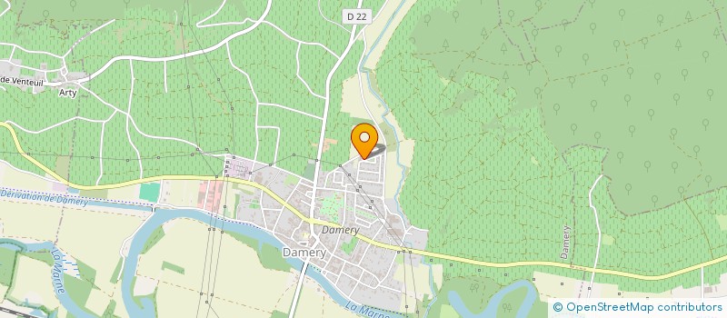 localisation de l'entreprise SCI DU CENTRE  DAMERY