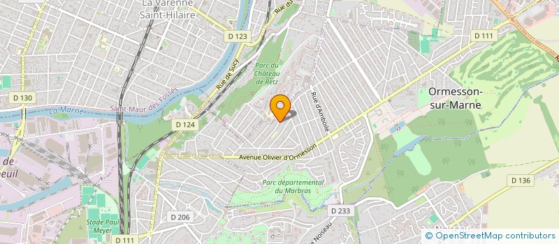 localisation de l'entreprise SCI DU CENTRE  ORMESSON-SUR-MARNE