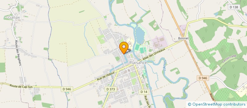 localisation de l'entreprise SCI DU CENTRE 97  PLAISANCE