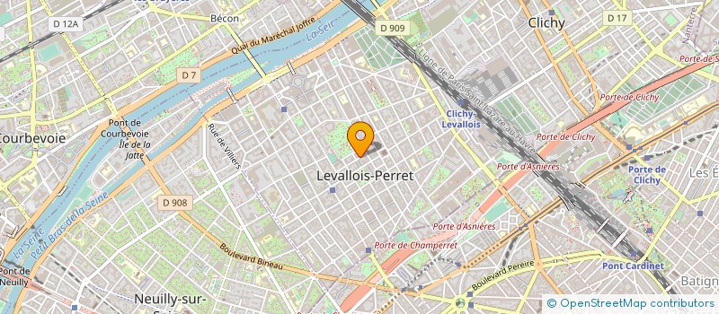 localisation de l'entreprise SCI DU CENTRE CIAL SAINT JEAN à LEVALLOIS-PERRET