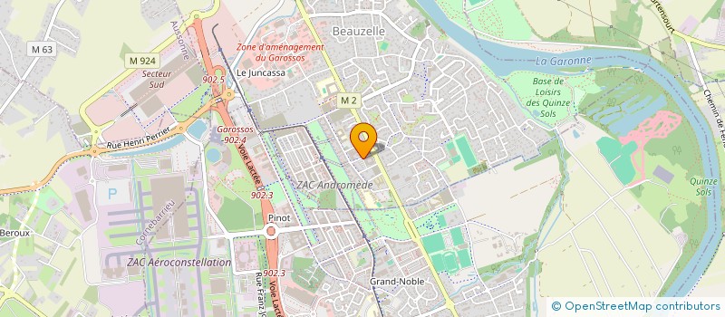 localisation de l'entreprise SCI DU CENTRE DE FORMATION DE L'INDUSTRIE MIDI PYRENEES  BEAUZELLE