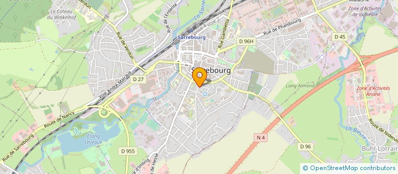 localisation de l'entreprise SCI DU CENTRE DES CORDELIERS à SARREBOURG