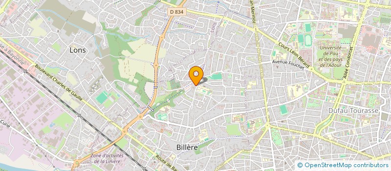 localisation de l'entreprise SCI DU CENTRE DU PERLIC  BILLERE