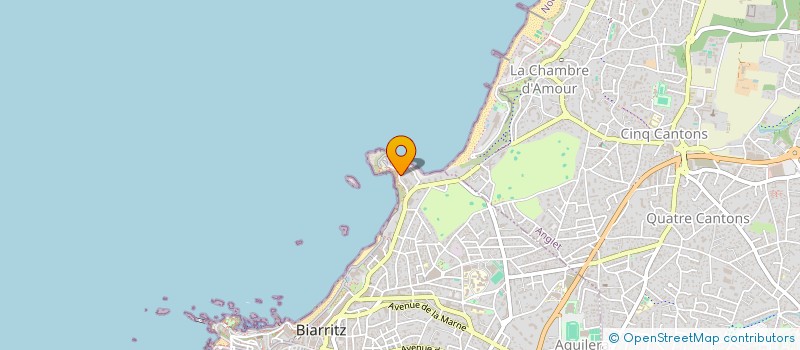 localisation de l'entreprise SCI DU CENTRE DU VALLON à BIARRITZ