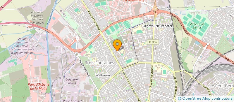 localisation de l'entreprise SCI DU CENTRE MARS  REIMS