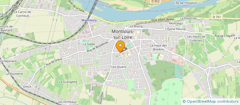 localisation de l'entreprise SCI DU CENTRE MEDICAL à MONTLOUIS-SUR-LOIRE