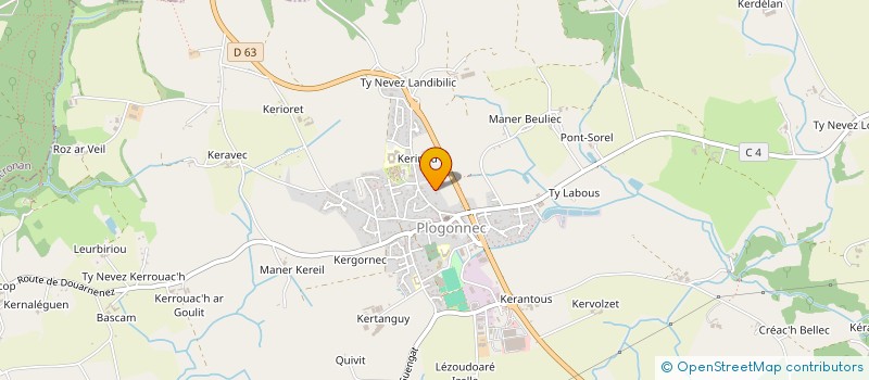 localisation de l'entreprise SCI DU CENTRE MEDICAL DE PLOGONNEC  PLOGONNEC