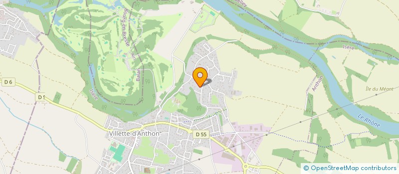 localisation de l'entreprise SCI DU CENTRE VILLE  VILLETTE-D'ANTHON