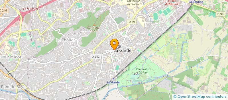 localisation de l'entreprise SCI DU CENTRE VILLE à LA GARDE