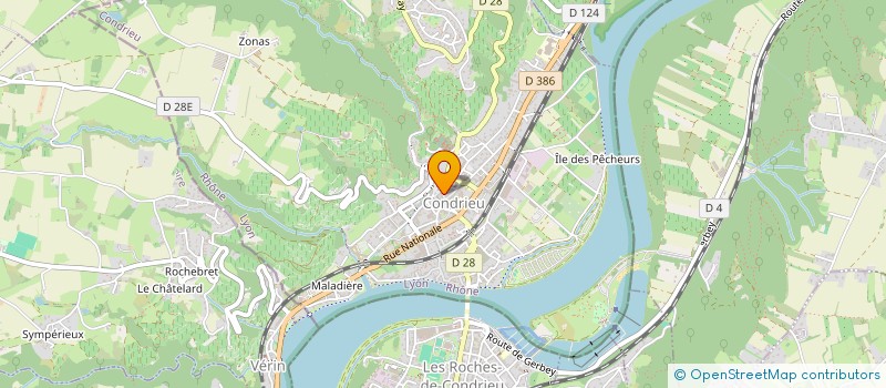 localisation de l'entreprise SCI DU CEP  CONDRIEU