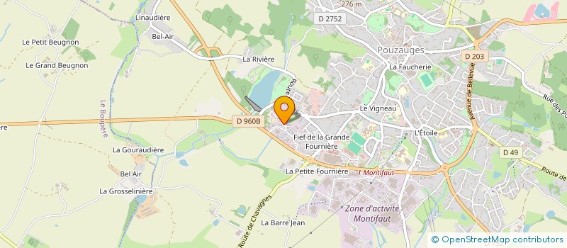 localisation de l'entreprise SCI DU CEP  POUZAUGES