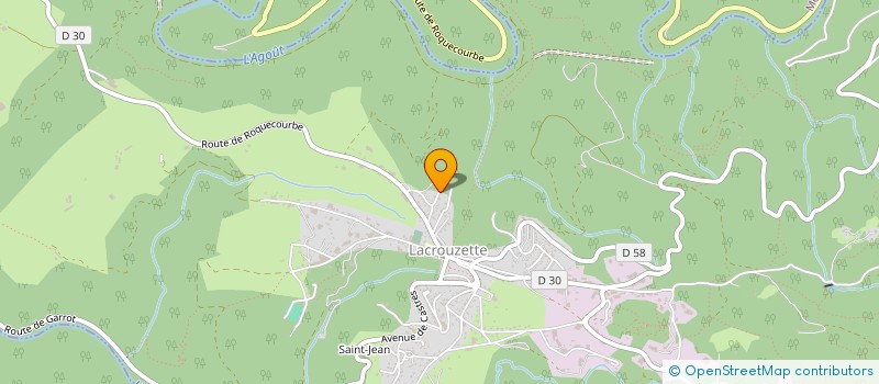 localisation de l'entreprise SCI DU CEPE  LACROUZETTE