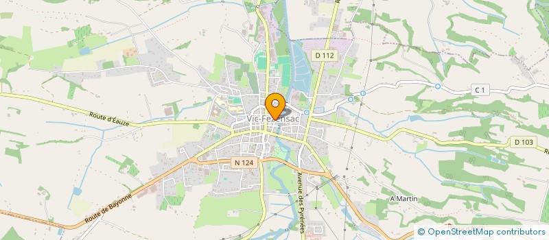 localisation de l'entreprise SCI DU CEPE  VIC-FEZENSAC