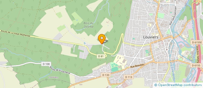 localisation de l'entreprise SCI DU CERBERE à LOUVIERS