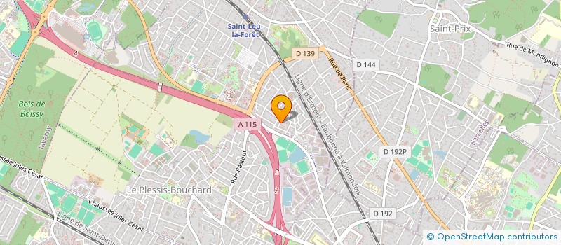 localisation de l'entreprise SCI DU CERCLE  ST LEU LA FORET